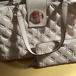 Kate Spade Elegant Cream Quilted Handbag
